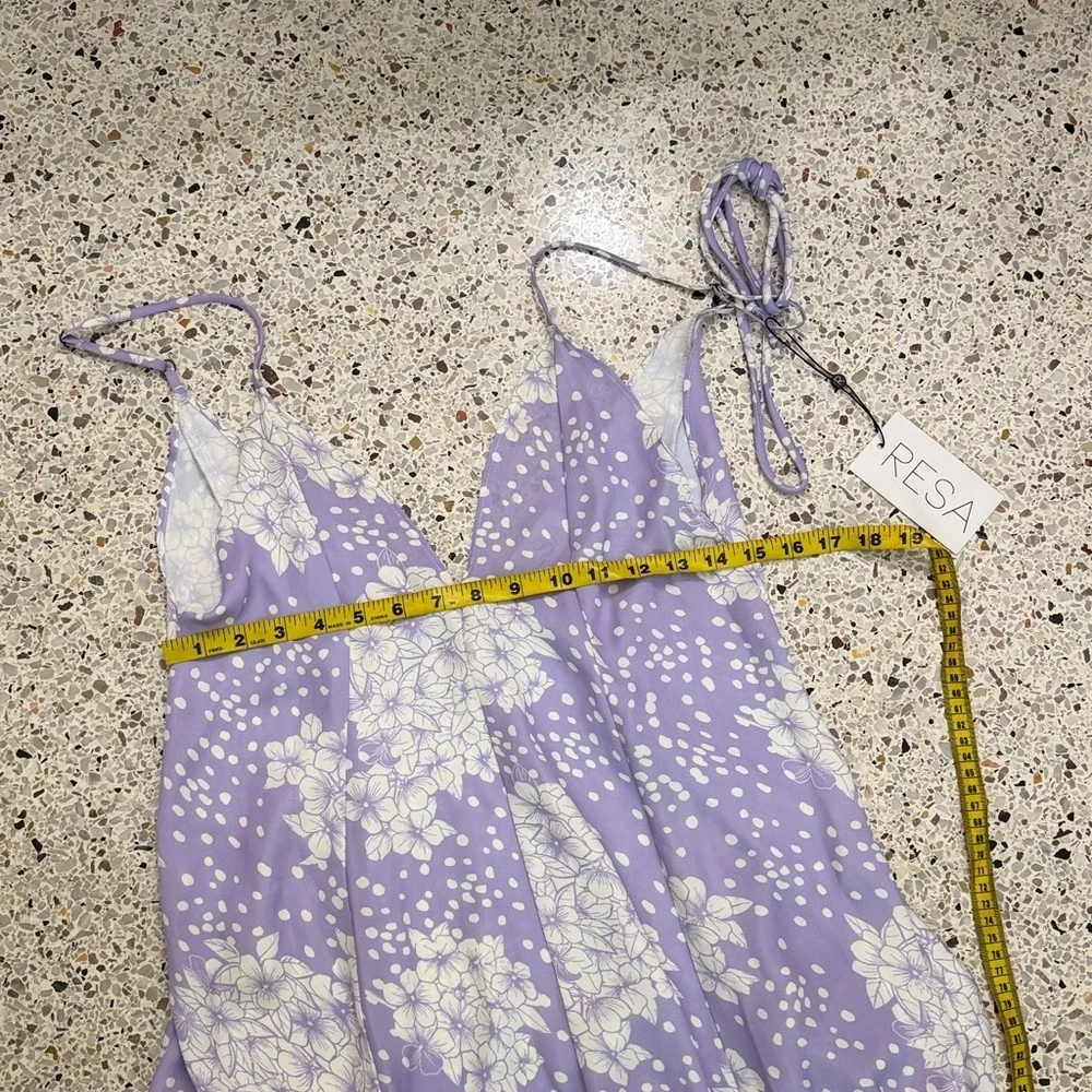 NWT Resa Hannah midi floral lavender dress Vienna XS revolve